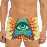 Illuminati Eye of Providence Print Men's Short Boxer Briefs