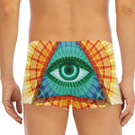 Illuminati Eye of Providence Print Men's Short Boxer Briefs