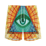 Illuminati Eye of Providence Print Men's Sports Shorts