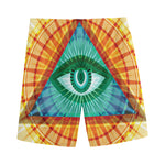 Illuminati Eye of Providence Print Men's Sports Shorts