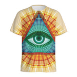 Illuminati Eye of Providence Print Men's Sports T-Shirt