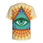 Illuminati Eye of Providence Print Men's Sports T-Shirt
