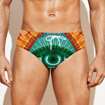 Illuminati Eye of Providence Print Men's Swim Briefs