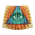 Illuminati Eye of Providence Print Mesh Shorts