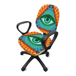 Illuminati Eye of Providence Print Office Chair Cover