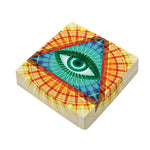 Illuminati Eye of Providence Print Outdoor Seat Cushion Cover
