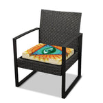 Illuminati Eye of Providence Print Outdoor Seat Cushion Cover