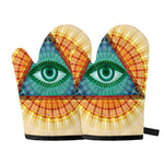Illuminati Eye of Providence Print Oven Mitts