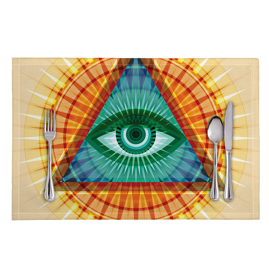 Illuminati Eye of Providence Print Placemat