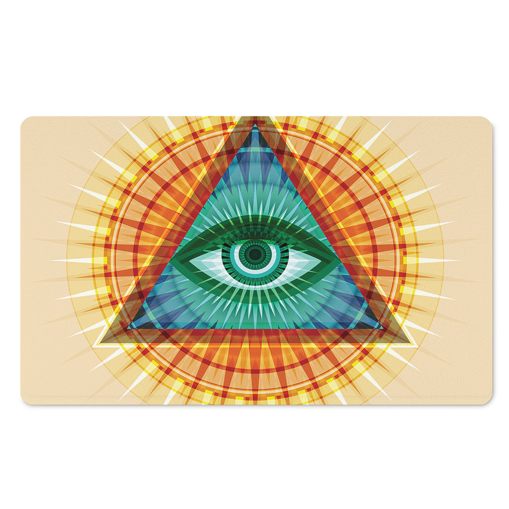 Illuminati Eye of Providence Print Polyester Doormat