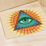 Illuminati Eye of Providence Print Polyester Doormat