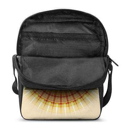 Illuminati Eye of Providence Print Rectangular Crossbody Bag