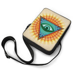 Illuminati Eye of Providence Print Rectangular Crossbody Bag
