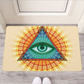 Illuminati Eye of Providence Print Rubber Doormat