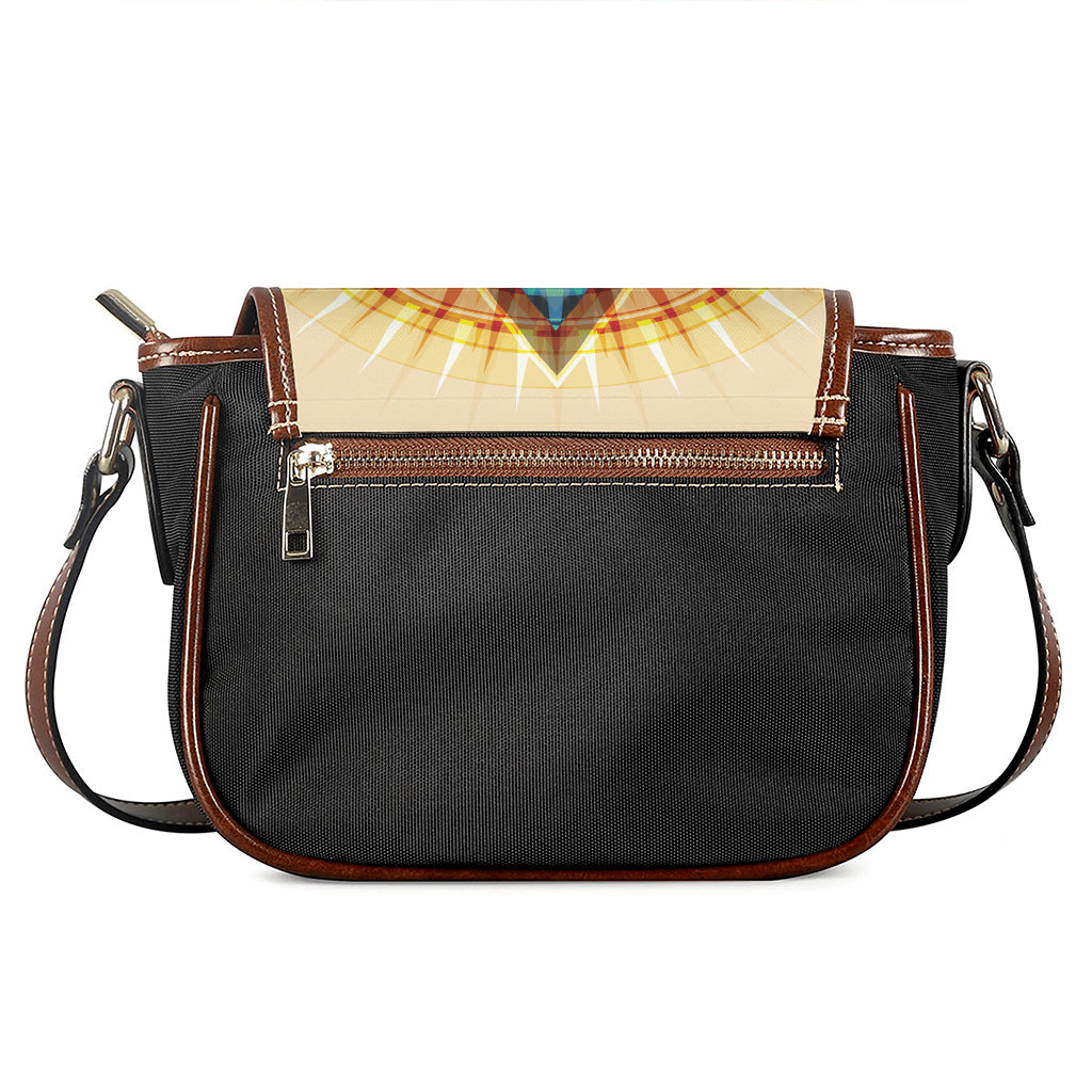 Illuminati Eye of Providence Print Saddle Bag