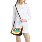 Illuminati Eye of Providence Print Saddle Bag