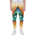 Illuminati Eye of Providence Print Scuba Joggers