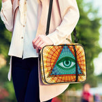 Illuminati Eye of Providence Print Shoulder Strap Bible Bag