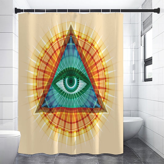Illuminati Eye of Providence Print Shower Curtain