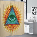 Illuminati Eye of Providence Print Shower Curtain
