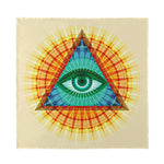 Illuminati Eye of Providence Print Silk Bandana