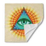 Illuminati Eye of Providence Print Silk Bandana