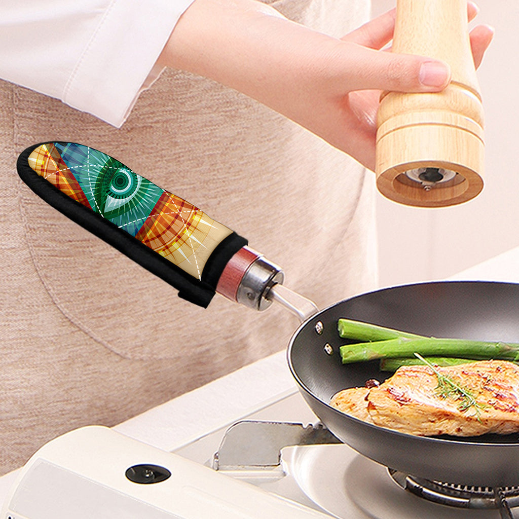 Illuminati Eye of Providence Print Skillet Handle Cover