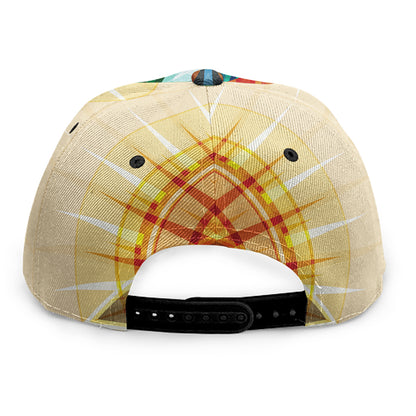 Illuminati Eye of Providence Print Snapback Cap
