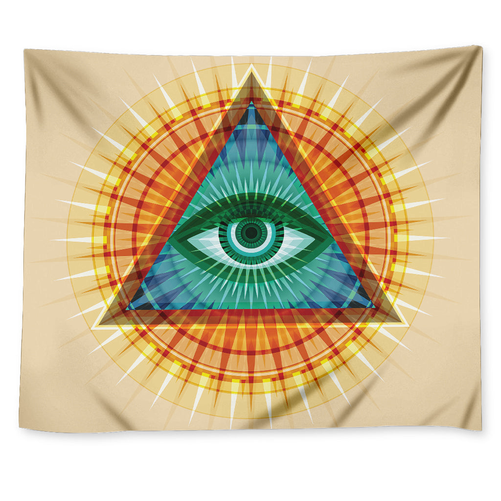 Illuminati Eye of Providence Print Tapestry