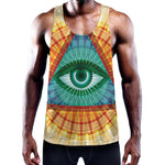 Illuminati Eye of Providence Print Training Tank Top