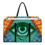 Illuminati Eye of Providence Print Utility Tote Bag