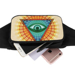 Illuminati Eye of Providence Print Waist Bag