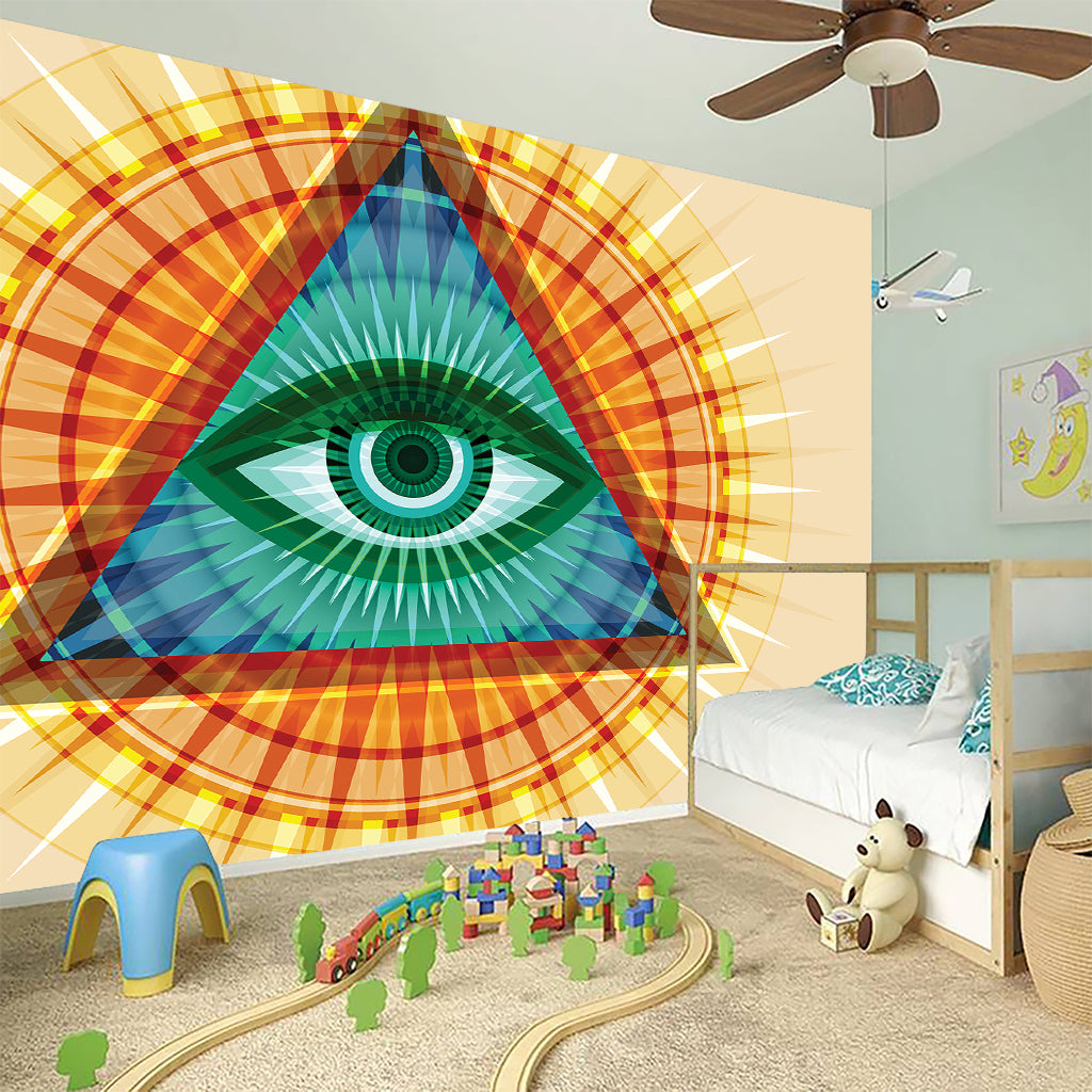 Illuminati Eye of Providence Print Wall Sticker