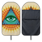 Illuminati Eye of Providence Print Waterproof Car Seat Cover