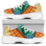 Illuminati Eye of Providence Print White Chunky Shoes