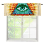 Illuminati Eye of Providence Print Window Valance