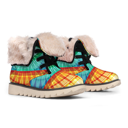 Illuminati Eye of Providence Print Winter Boots