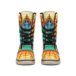 Illuminati Eye of Providence Print Winter Boots