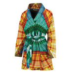 Illuminati Eye of Providence Print Women's Bathrobe