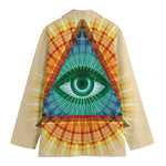 Illuminati Eye of Providence Print Women's Blazer