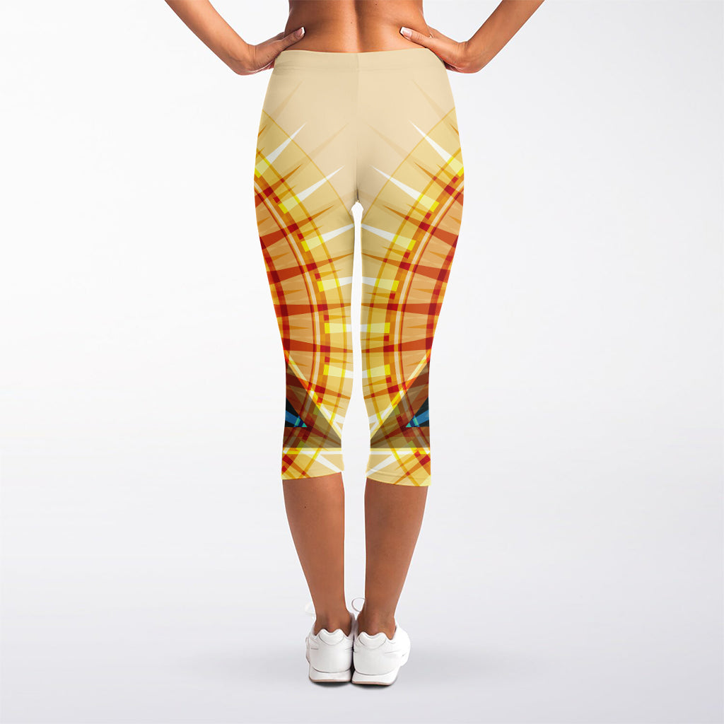 Illuminati Eye of Providence Print Women's Capri Leggings