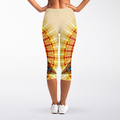 Illuminati Eye of Providence Print Women's Capri Leggings