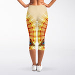 Illuminati Eye of Providence Print Women's Capri Leggings