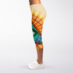 Illuminati Eye of Providence Print Women's Capri Leggings