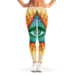Illuminati Eye of Providence Print Women's Leggings