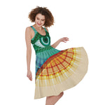 Illuminati Eye of Providence Print Women's Sleeveless Dress