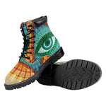 Illuminati Eye of Providence Print Work Boots