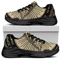Eye of Providence Symbol Print Black Chunky Shoes