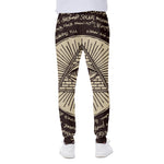 Illuminati Eye of Providence Symbol Print Scuba Joggers