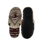 Illuminati Eye of Providence Symbol Print Slippers